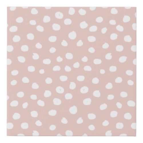 Dots Wild Animal Print Blush Pink And White Spots