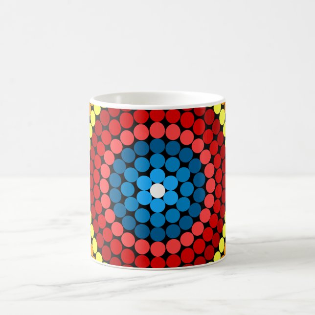Dotted Abstract Mandala Art Design-65904 Coffee Mug (Center)
