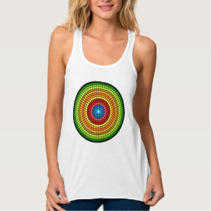Dotted Abstract Mandala Art Design-65904 Tank Top