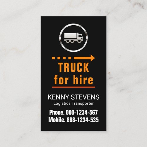 Dotted Arrow Transport Lines Business Card