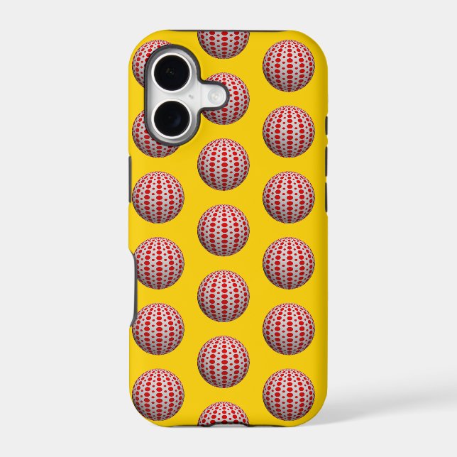 Dotted Ball Postage iPhone Case (Back)