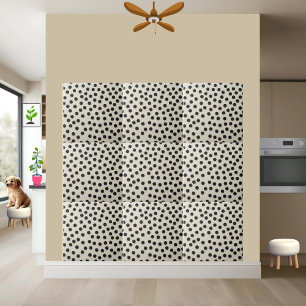 Dotted Black White Glitter Floor Wall Kitchen Ceramic Tile