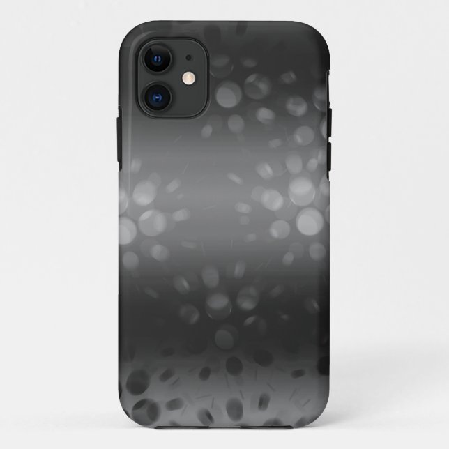 Dotted Bursts Pattern - Black, Gray, White Case-Mate iPhone Case (Back)