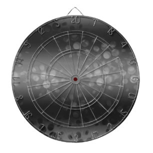 Dotted Bursts Pattern - Black, Gray, White Dartboard