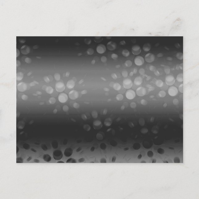 Dotted Bursts Pattern - Black, Gray, White Postcard (Front)