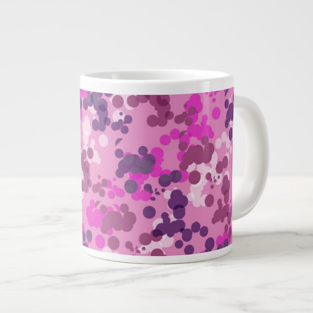 Dotted Camo Giant Coffee Mug (Front Right)