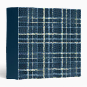 Dotted checkered pattern. Gray-blue. 3 Ring Binder