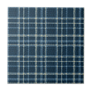 Dotted checkered pattern. Gray-blue. Ceramic Tile