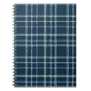 Dotted checkered pattern. Gray-blue. Notebook