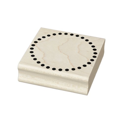 Dotted Circle Rubber Stamp