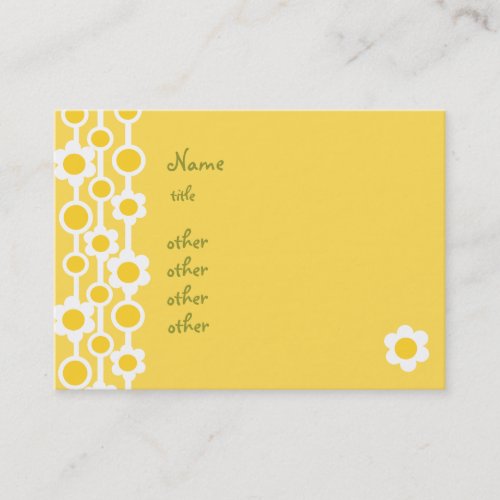Dotted Daisies No1 Business Card