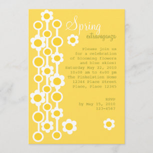 Dotted Daisies No.1 Invitation