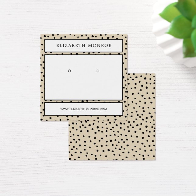 Dotted Earring Holder, Jewelry Display (Desk)