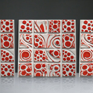 Dotted Faux Relief Glazed Contemporary Home Decor Ceramic Tile