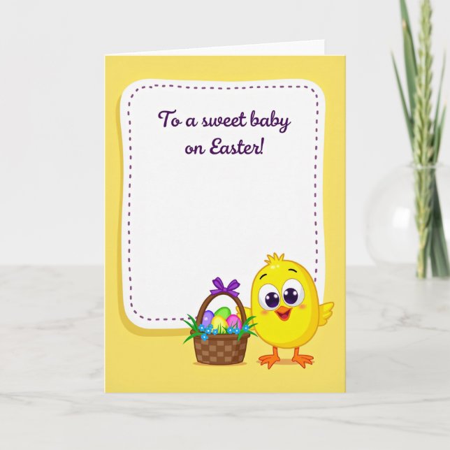 Dotted Frame Springtime Card (Front)