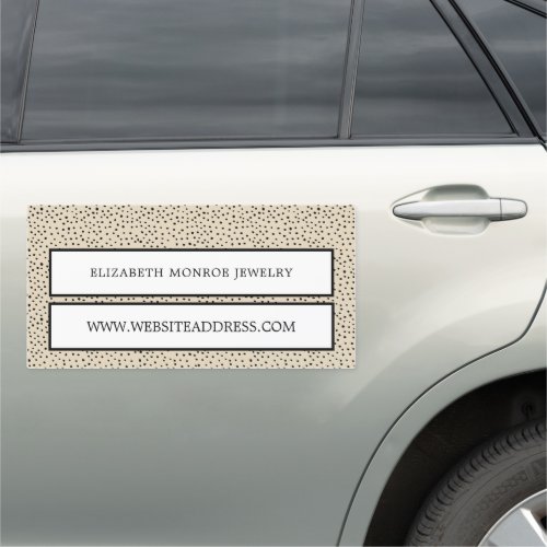 Dotted Jeweler Car Magnet