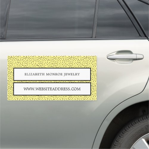 Dotted Jeweler Car Magnet