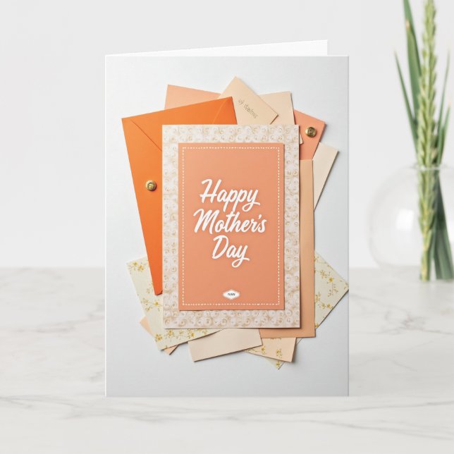 Dotted Line Mothers Day Card (Front)