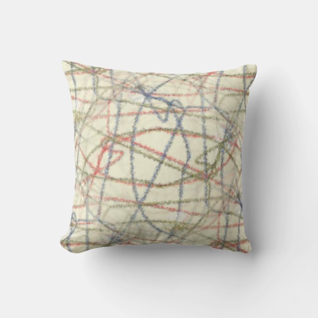 Dotted Lines Designer Pillow (Front)