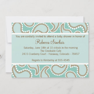Dotted Paisley Invitation