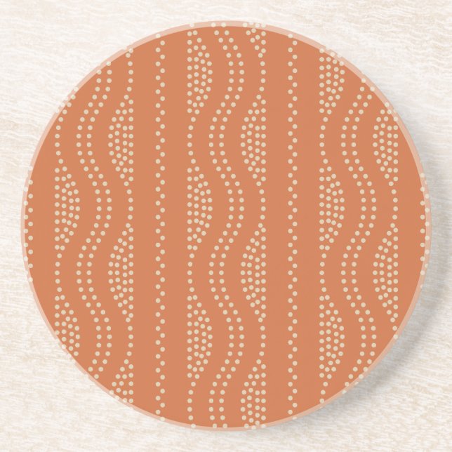 dotted path drink coaster (Front)