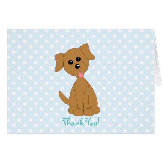 Dotted Preppy Puppy Card