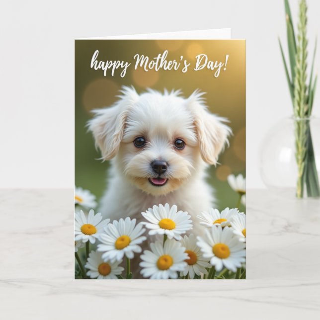 Dotted Puppy Celebration Card (Front)