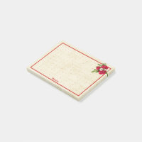 Custom big Post-it® notes with red tulip flower, Zazzle