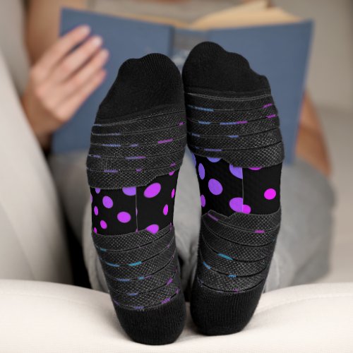Dotted Spiral Vortex Shapes and Patterns Tank Top Socks