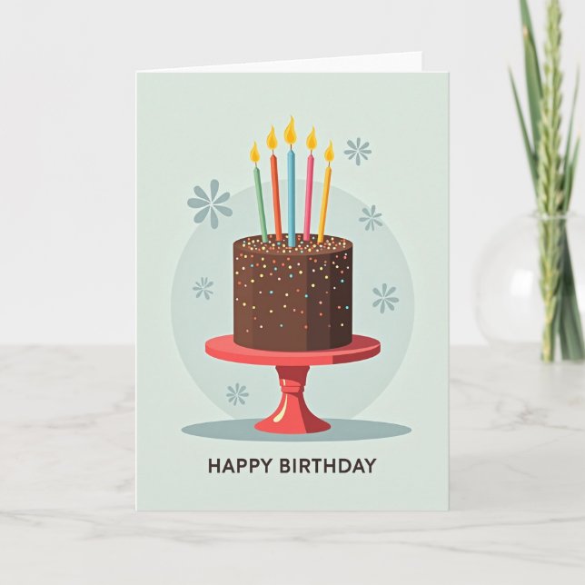 Dotted Sprinkles Cake Card (Front)