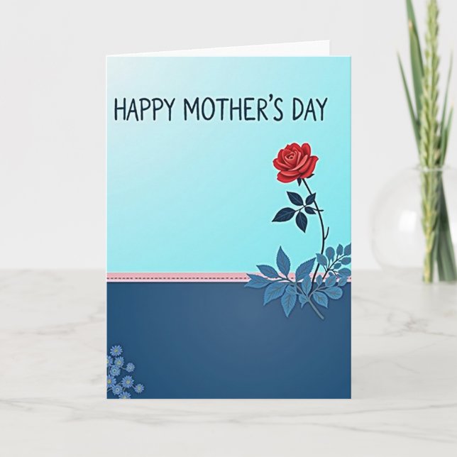 Dotted Stitch Mothers Day Card (Front)