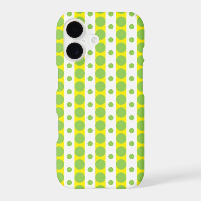 Dotted Stripe iPhone Case (Back)