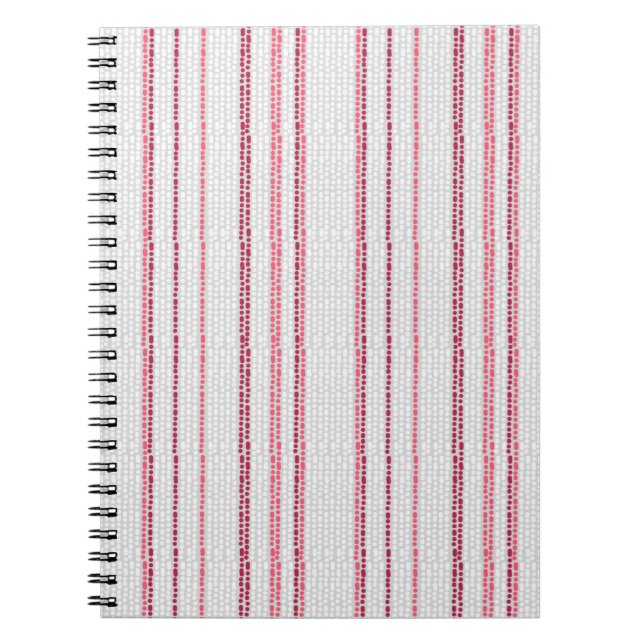 Dotted striped pattern. notebook (Front)