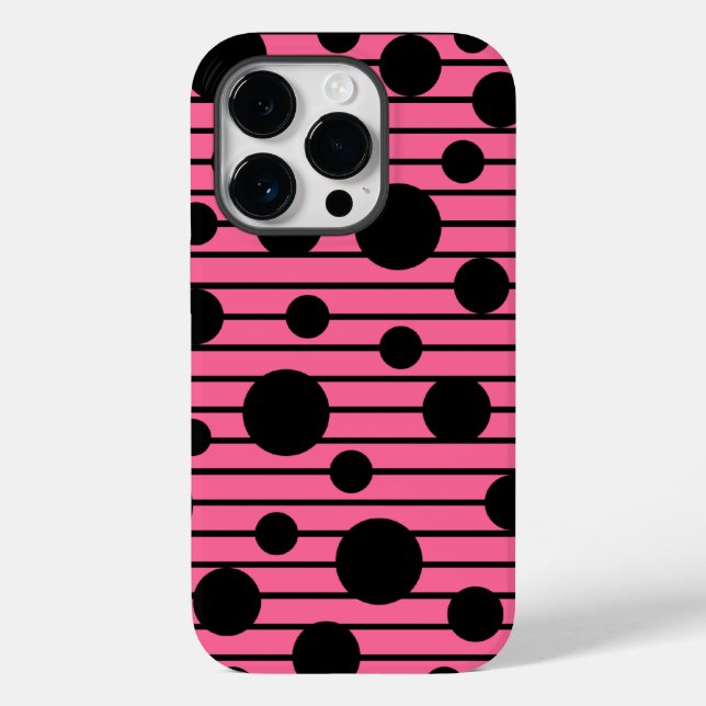 Dotted Stripes Case-Mate iPhone Case (Back)