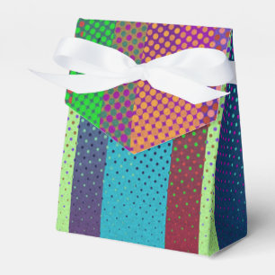 Dotted Stripes Pattern colored + your ideas Favor Boxes