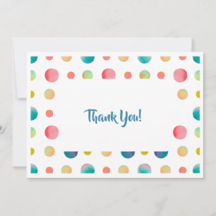 Dotted Thank You Stationery Card