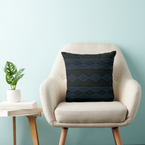 Dotted Triangles Throw Pillow