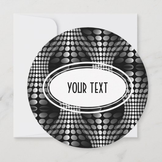 Dotted Waves Wallpaper black & white (Front)