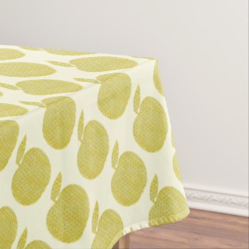 Dotted Yellow Apples Tablecloth by kapskitchen at Zazzle