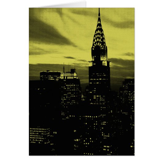 Dotted Yellow Black New York City (Front)