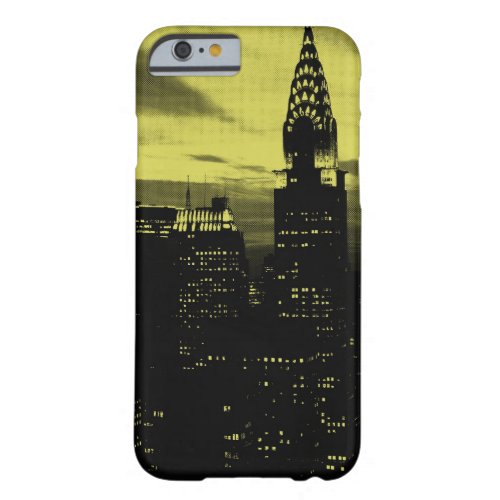 Dotted Yellow Black New York City iPhone 6 Case