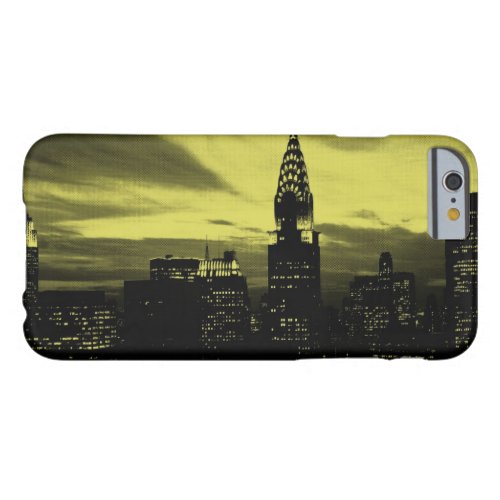 Dotted Yellow Black New York City iPhone 6 Case