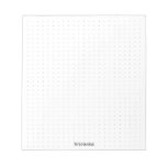 Dotted | Your Name Corporate Minimalist Black Notepad at Zazzle