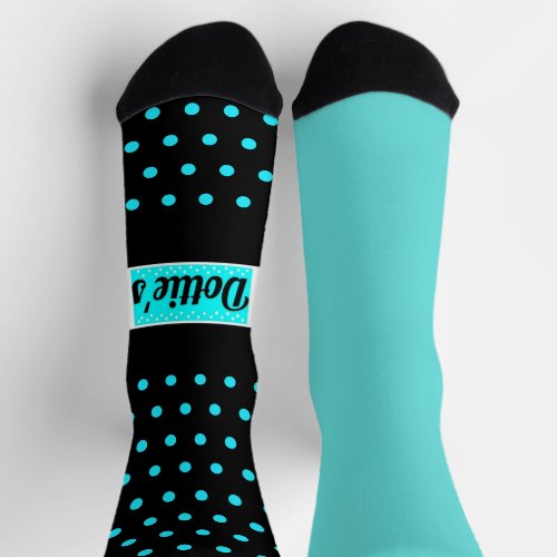 Dotties Store Logo Polka Dot Mismatched Socks