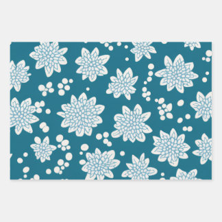 Dotty Blooms Wrapping Paper Sheets
