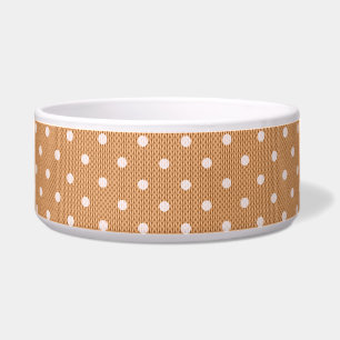 Dotty Delight Orange Pet Bowl