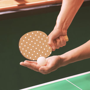 Dotty Delight Orange Ping Pong Paddle