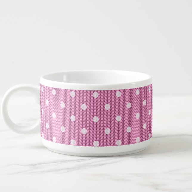 Dotty Delight Pink Bowl (Right)