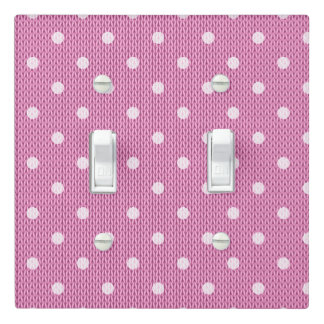 Dotty Delight Pink Light Switch Cover