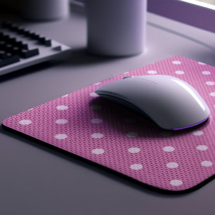 Dotty Delight Pink Mouse Pad